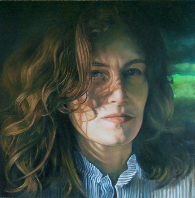 Selfportrait, 18x18 inches, Oil on wood.jpg